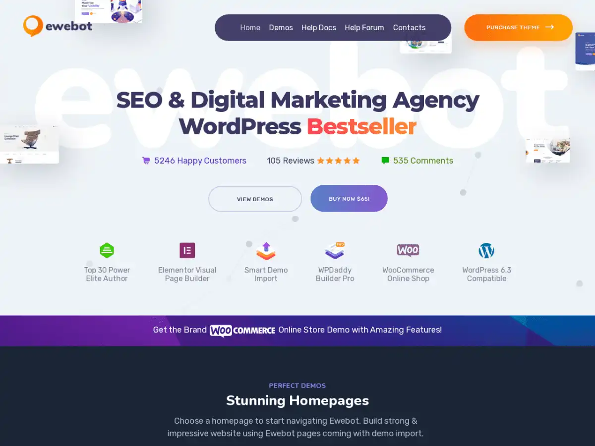 Ewebot Theme – SEO Marketing Digital Agency