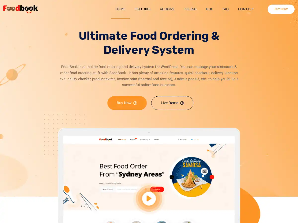 FoodBook | Online Food Ordering & Delivery System