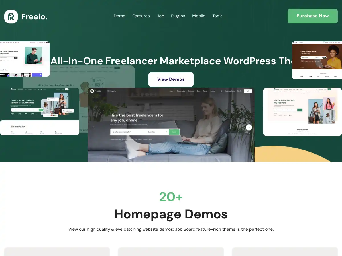 freeio - freelance marketplace wordpress theme